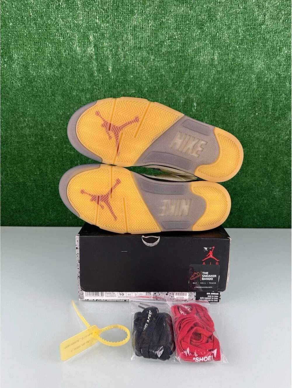 Size 10 - Jordan 5 SP x Off-White Mid Sail CLEAN!